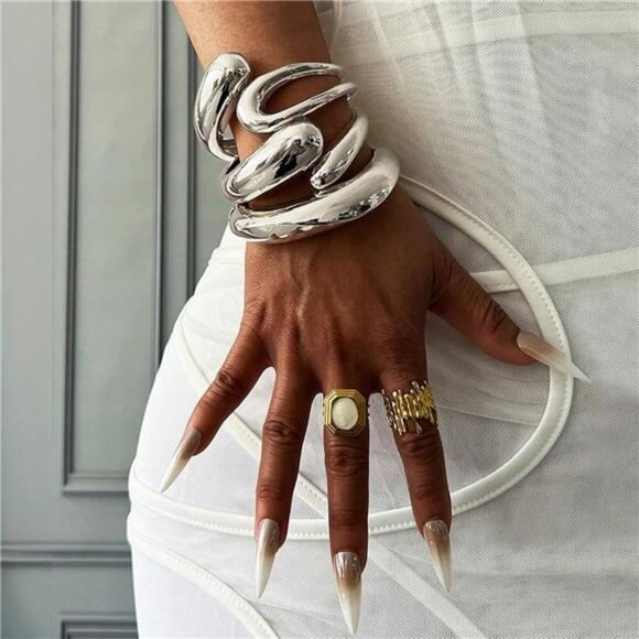 Chunky Bangle Bracelets - Picture 1 of 3